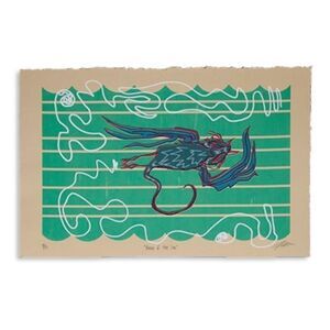 SALE! "Beast of the Sea" : 6 color screen print